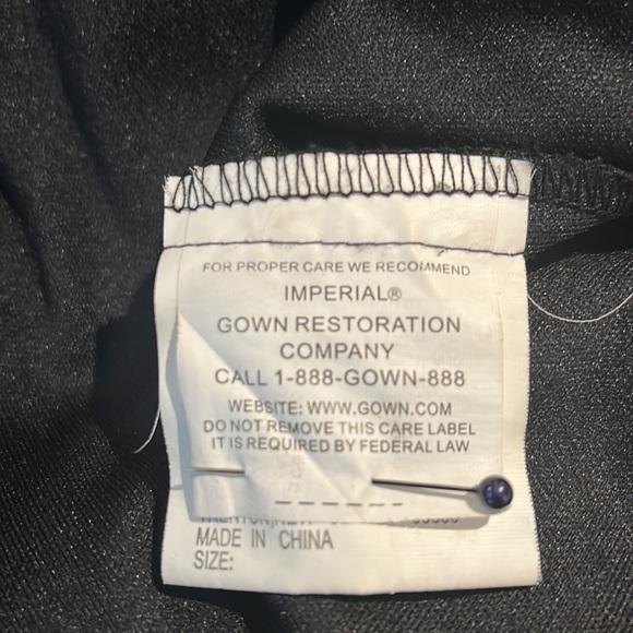 Cameron Blake for mon Cherie Long Black Gown with Ling Sleeve Dress - Picture 16 of 17